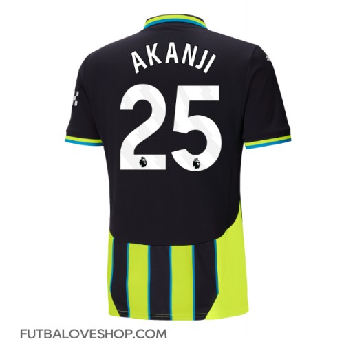 Dres Manchester City Manuel Akanji #25 Preč 2024-25 Krátky Rukáv